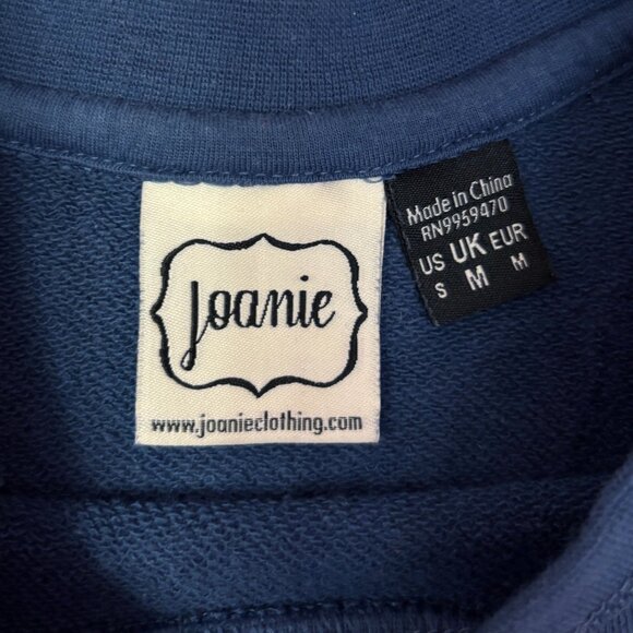 Joanie sacré bleu! navy sweatshirt size Medium - Picture 3 of 6